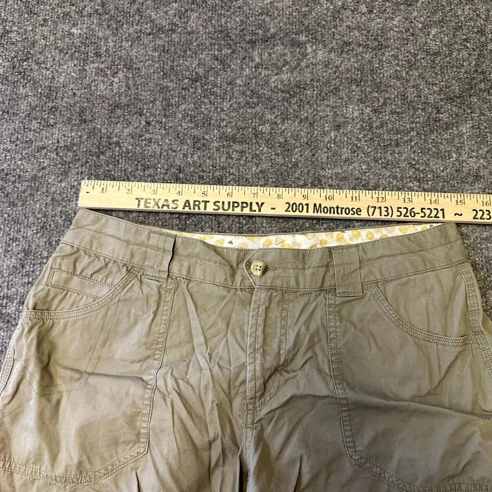 Columbia Shorts Womens Size 6 Khaki Cotton Cargo Casual Outdoor Hiking